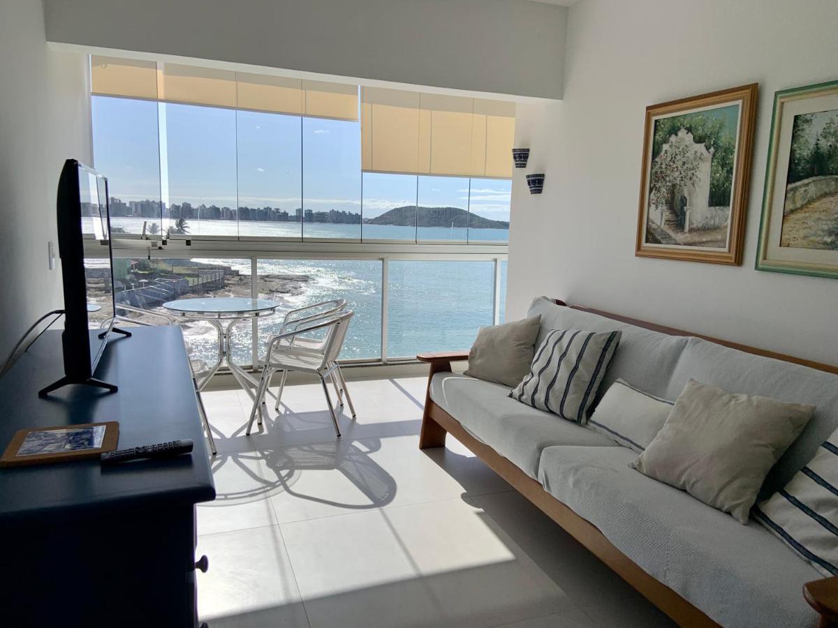 Apartamento Vista Do Mar, Pe Na Areia E Aguas Tranquilas, No Cento De Гуарапарі Екстер'єр фото