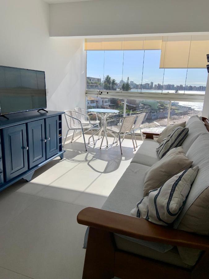 Apartamento Vista Do Mar, Pe Na Areia E Aguas Tranquilas, No Cento De Гуарапарі Екстер'єр фото