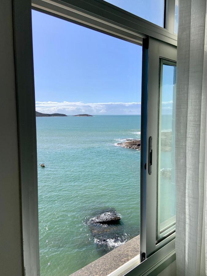 Apartamento Vista Do Mar, Pe Na Areia E Aguas Tranquilas, No Cento De Гуарапарі Екстер'єр фото