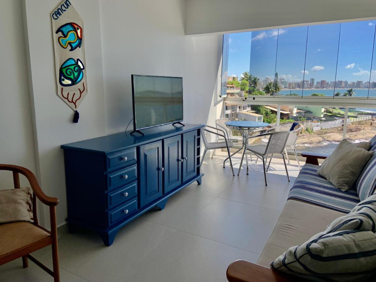 Apartamento Vista Do Mar, Pe Na Areia E Aguas Tranquilas, No Cento De Гуарапарі Екстер'єр фото