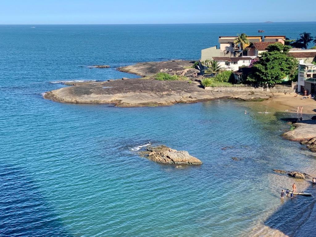 Apartamento Vista Do Mar, Pe Na Areia E Aguas Tranquilas, No Cento De Гуарапарі Екстер'єр фото