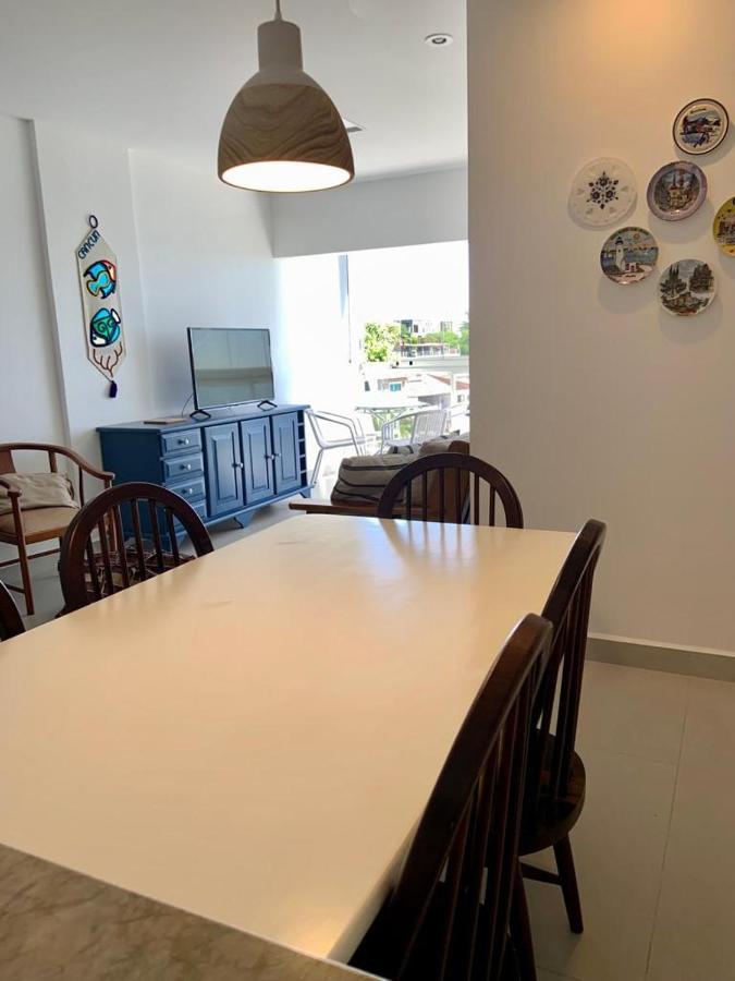 Apartamento Vista Do Mar, Pe Na Areia E Aguas Tranquilas, No Cento De Гуарапарі Екстер'єр фото